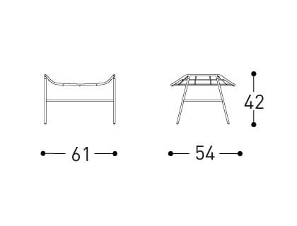 Ткань прямоугольная Садовая подставка для ног Varaschin Summer Set ARCH-00087124 - Вид №6