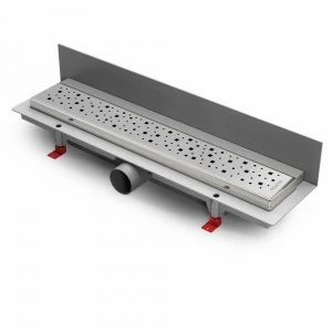 Водоотводящий желоб ALPEN Square ALP-450SN2 к стене с рамкой