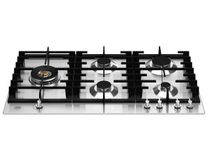 Встраиваемая газовая плита из нержавеющей стали