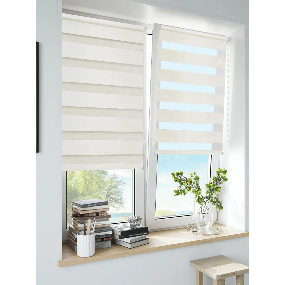 INSPIRE Peter — Рулонная штора день-ночь 140×175 см в цвете экрю 85225672 STLM-0060106 - Вид №10