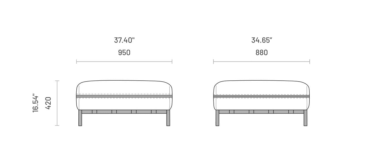 Квадратный садовый пуфик Domkapa ARCH-00114417 - Вид №4