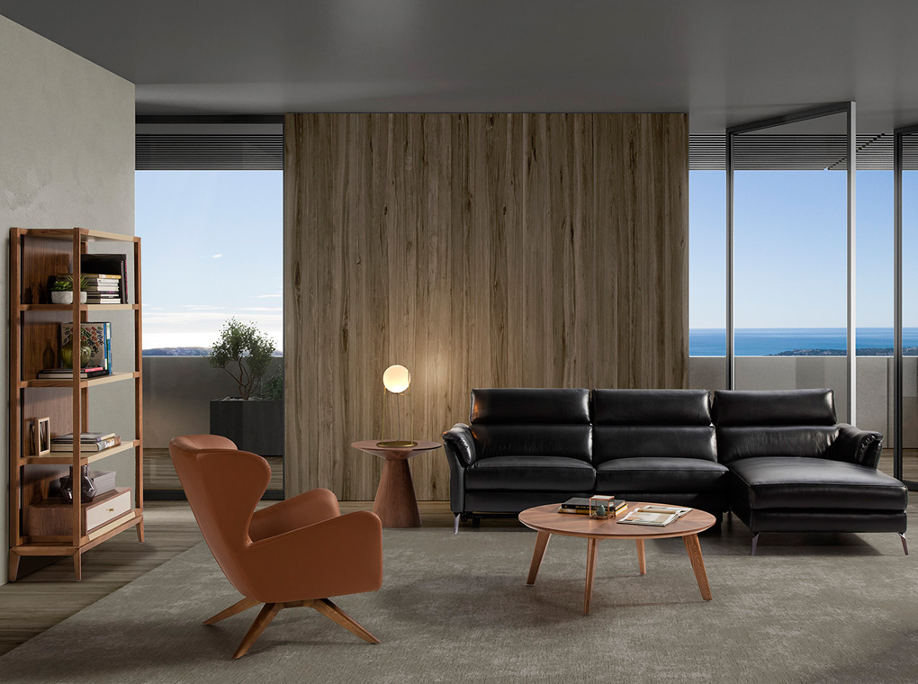 071244 Поворотное кресло из иск.кожи SF-801E Angel Cerda  - Вид №4