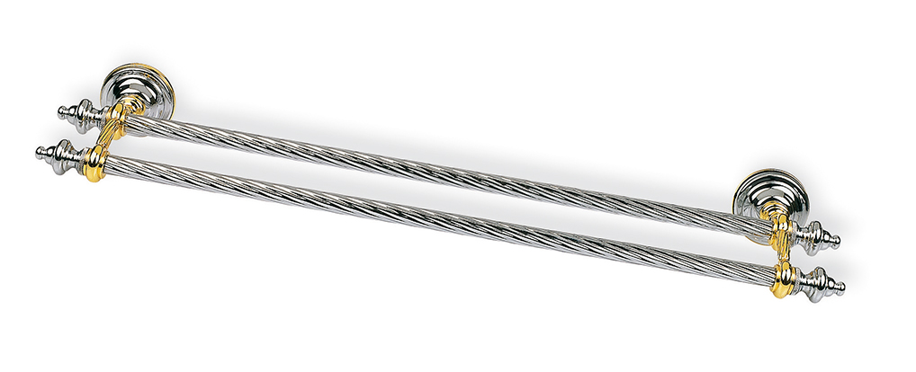 G05.2(02) Stil Haus Giunone, полотенцедержатель двойной, цвет хром - золото