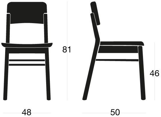 SIPA Деревянный стул Pop sun-id-1410307 - Вид №2