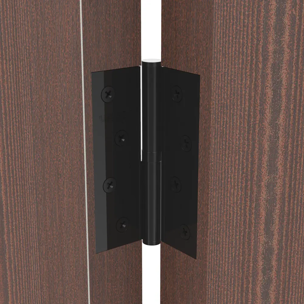 83863762 Петля дверная разъемная правая S100413-BNBL, 100x75 мм сталь цвет чёрный STLM-0045140 Santreyd  - Вид №3