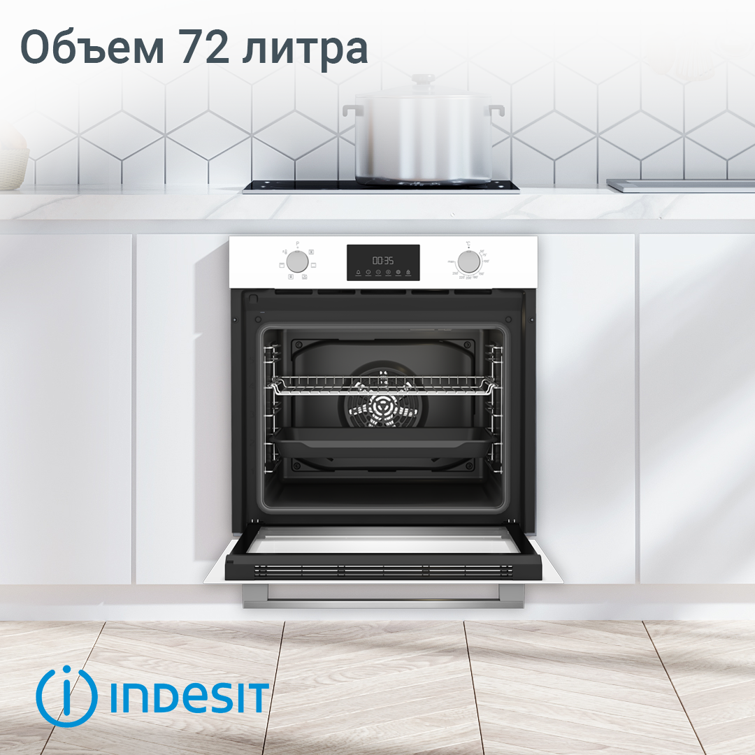 9082806 Электрический духовой шкаф Indesit IFE 3644 J WH белый STDN-0031228 - Вид №14
