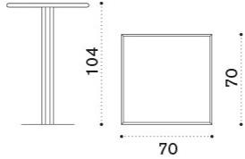 Ethimo Высокий металлический стол Flower Flta3100 - Вид №2
