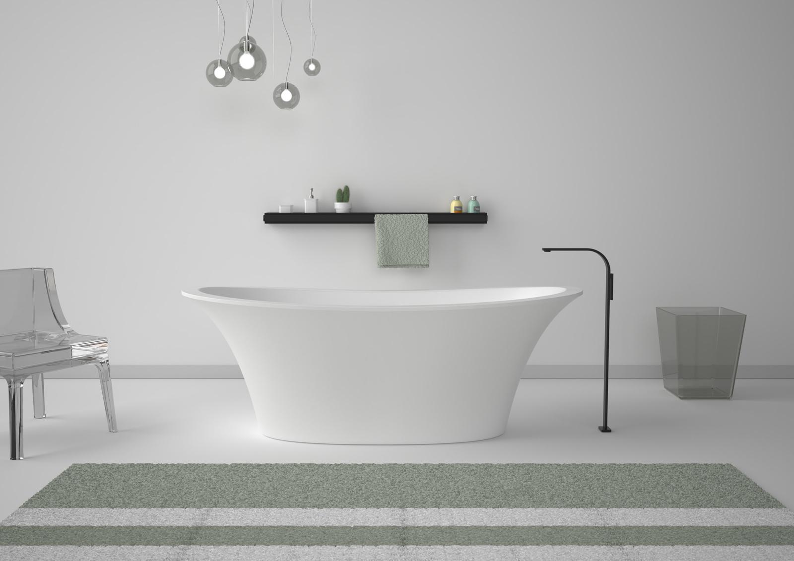 VAFL19 Акриловая ванна отдельностоящая GSG CERAMIC Flut - Вид №1