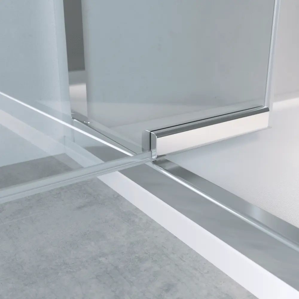 Стекло для распашной душевой двери Sensea Easy 90 см прозрачное, цвет профиля на выбор STLM-2206123 - Вид №6