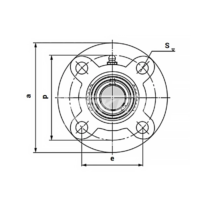 IS2011 Подшипниковый узел UCFC205 ISKRA  - Вид №1