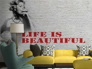 GLAMORA Виниловые обои под кирпич Fancy