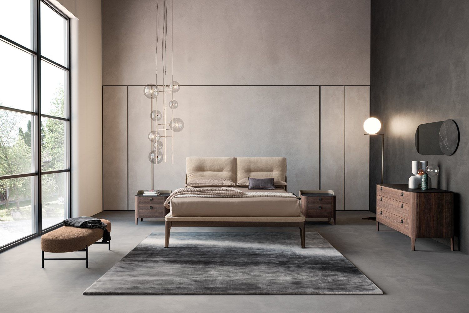 Двуспальная деревянная мягкая кровать Dall'Agnese семьдесят ARCH-00121881 - Вид №4