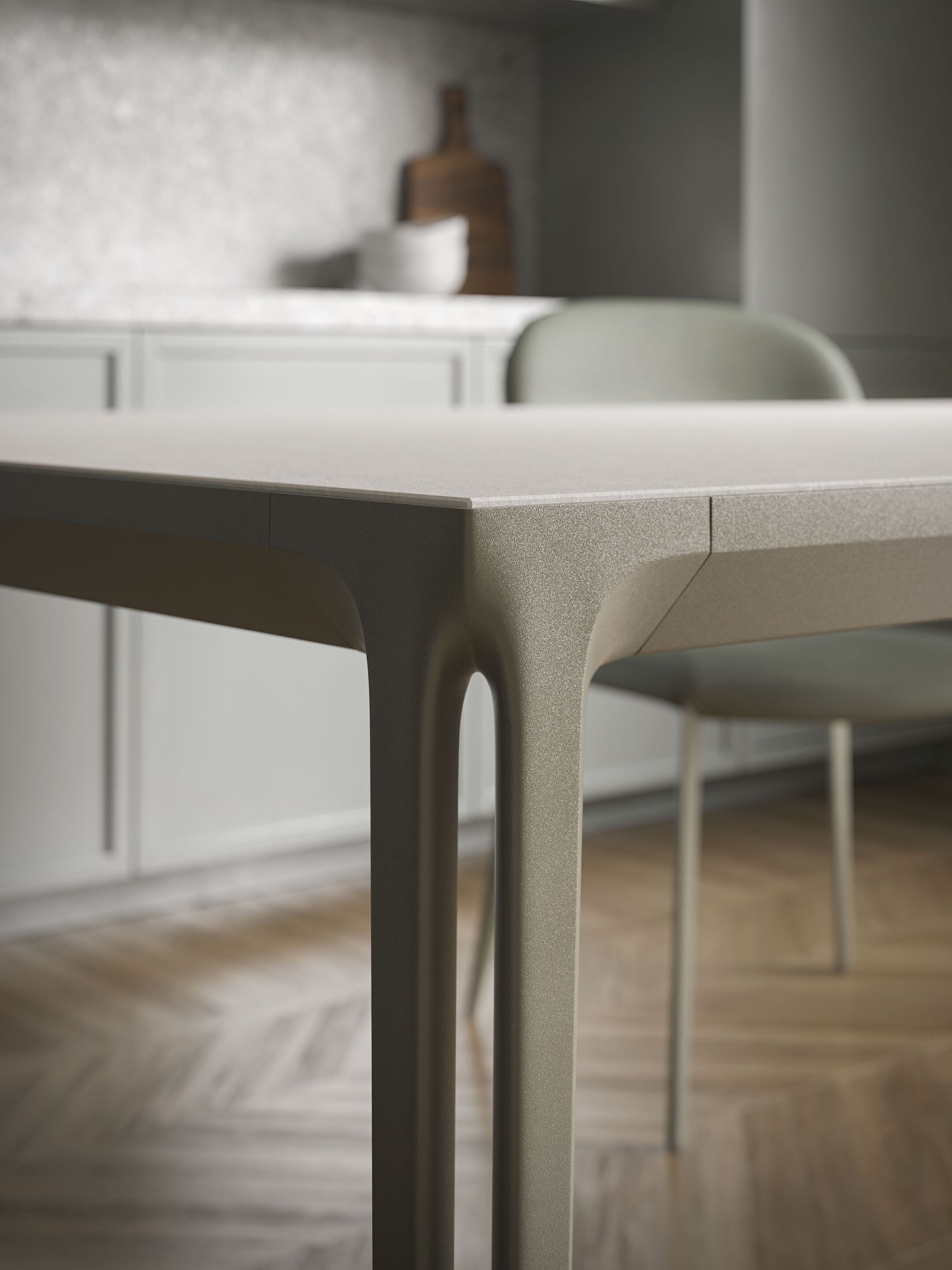 Прямоугольный стол из алюминия и стекла Cattelan italia BOULEVARD ARGILE ARCH-00066494 - Вид №4