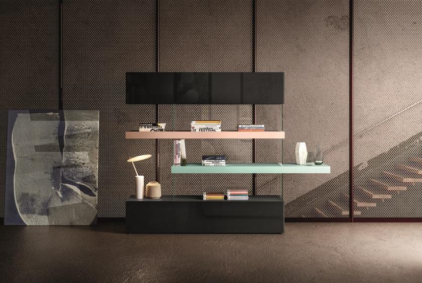 Lago Книжный шкаф с контейнерами Air sun-id-1459634 - Вид №2