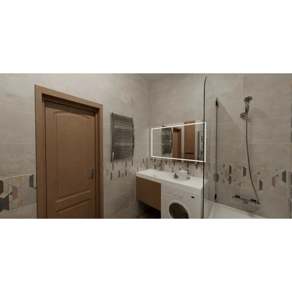Плитка настенная Lounge Dark 30x60 см 1.62 м² цвет темно-серый Santreyd STLM-2175013 - Вид №6
