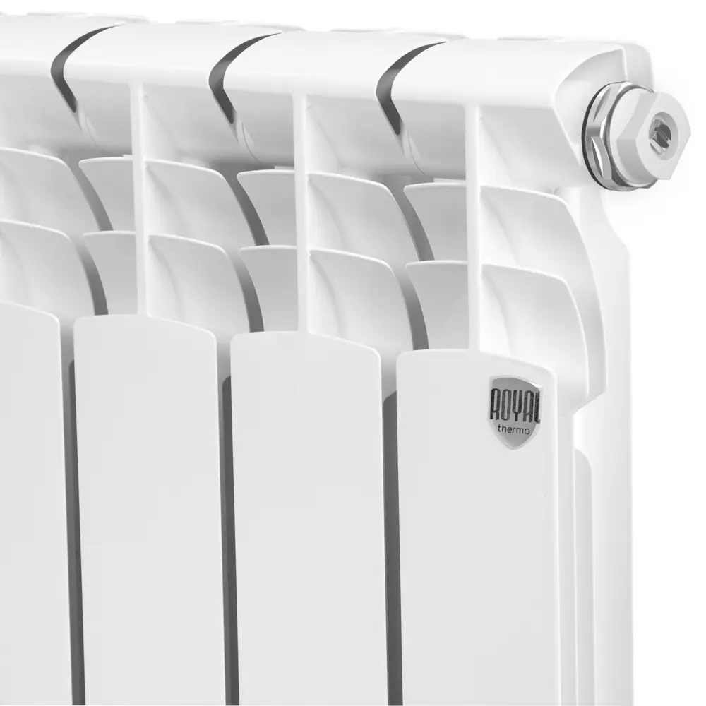 Радиатор секционный Royal Thermo Vittoria 2.0 RTV250004 500/80 4 секции боковое подключение биметалл белый 89378642 STLM-2191146 Отсутствует - Вид №2