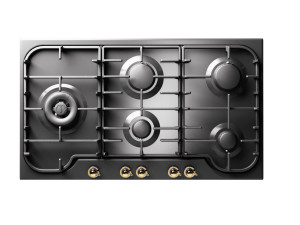 Встраиваемая газовая плита из нержавеющей стали