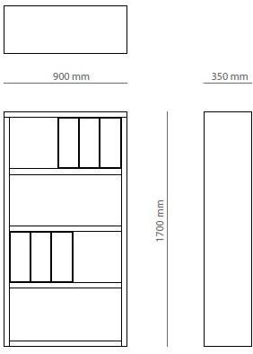 PRADDY Открытая отдельностоящая деревянная полка  Ml327|ml337 Ml327~ml337 - Вид №3