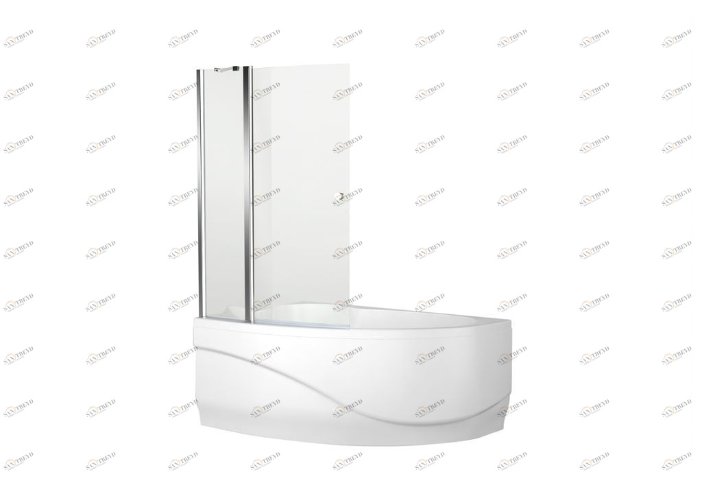 00196048 Душевое ограждения на борт вынны Aquanet Китай ALFA