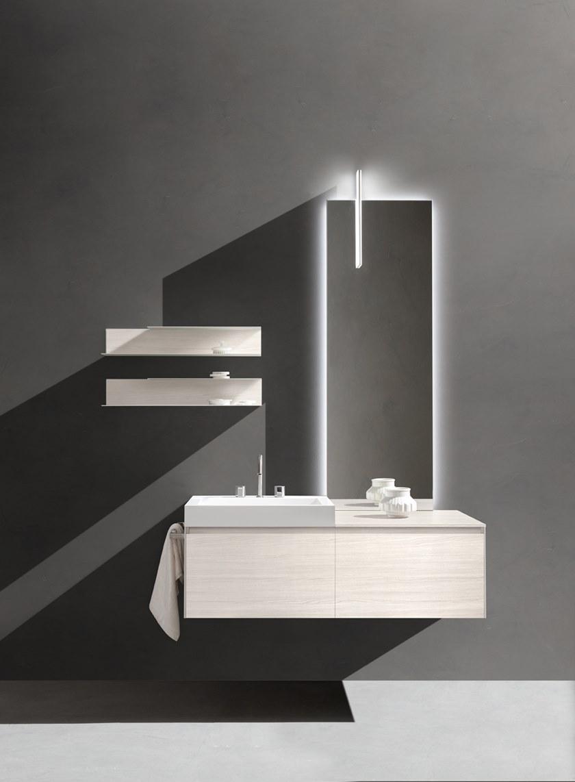 ARBLU Настенная модульная лакированная тумба под умывальник 5.zero sun-id-1380625 - Вид №3