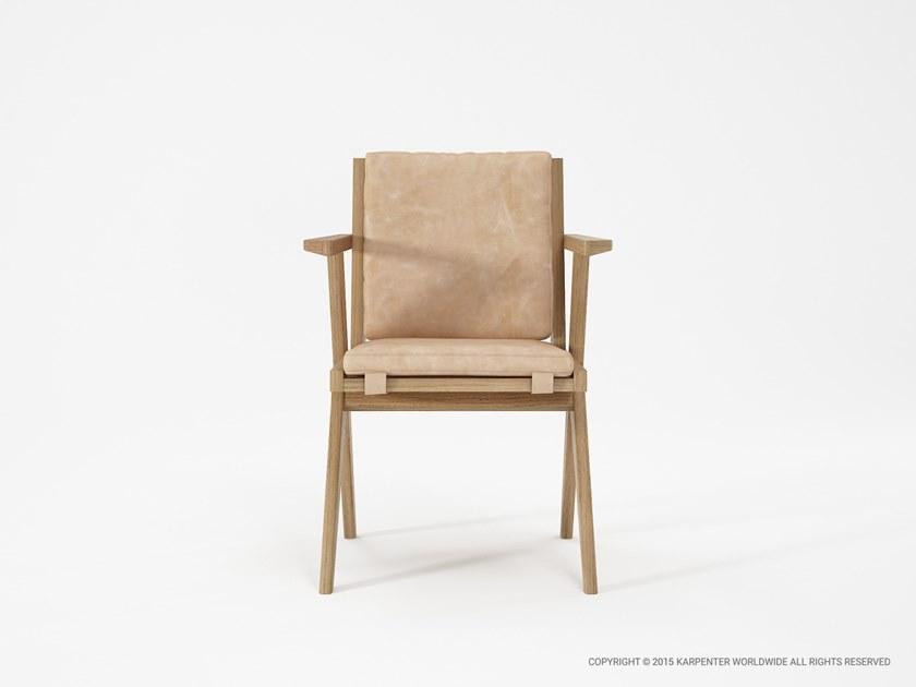KARPENTER Мягкое кожаное кресло с подлокотниками Tribute sun-id-1346252 - Вид №5