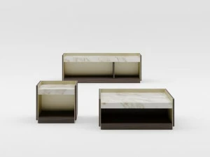 PROF Низкий деревянный журнальный столик Block 2.0