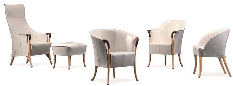 Giorgetti Кожаное кресло с высокой спинкой Progetti sun-id-1507916 - Вид №2