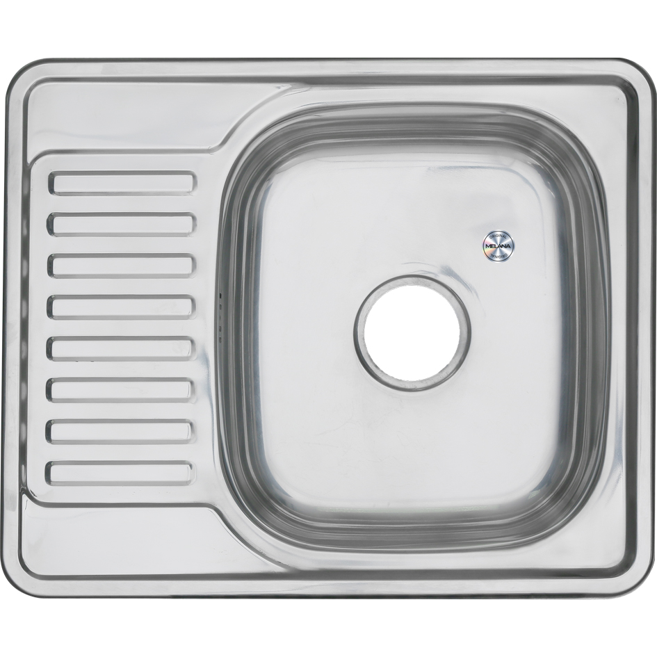 Мойка 5848 U MELANA 0,6/160 врезная прямоугольная с сифоном (133 t *15) 133 t (*15) - Вид №1