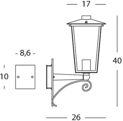 SOVIL Бра для наружного освещения из алюминия и стекла Notorius sun-id-1462203 - Вид №8