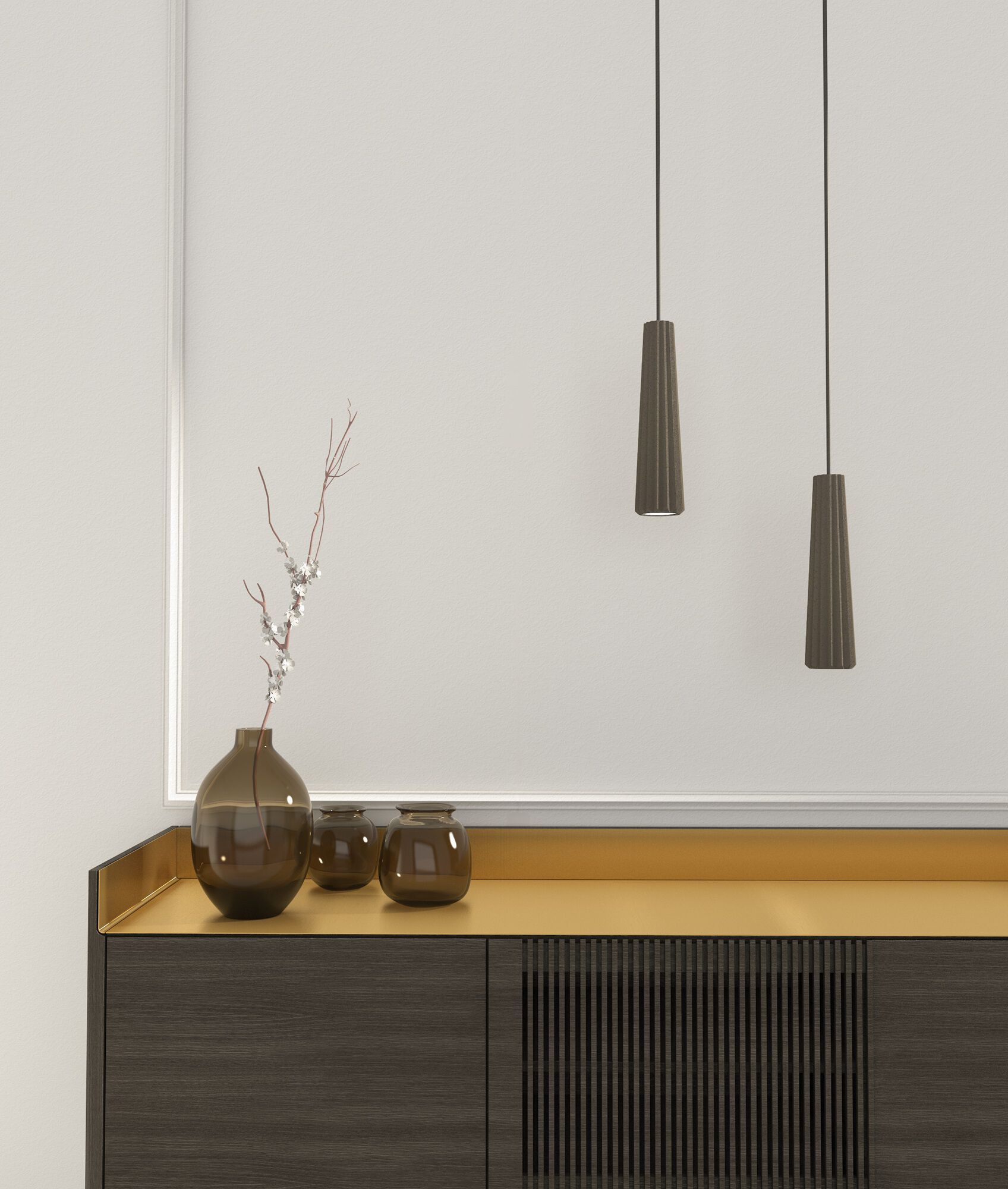 Бетонный подвесной светильник URBI et ORBI Siman ARCH-00146470 - Вид №1