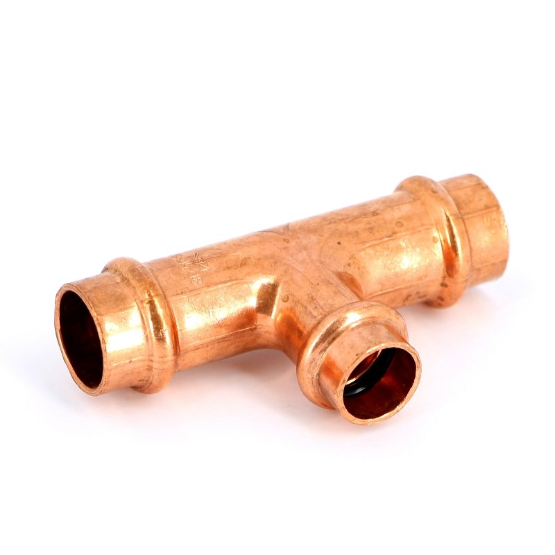 Тройник пресс 18x15x18 медный IBP P513001815018 - Вид №1