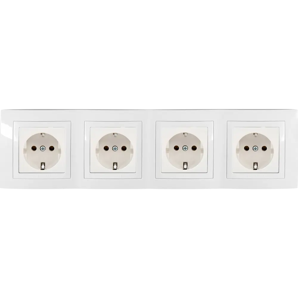 Рамка для розеток и выключателей Systeme Electric Unica 4 поста, цвет бежевый STLM-2142134 - Вид №2