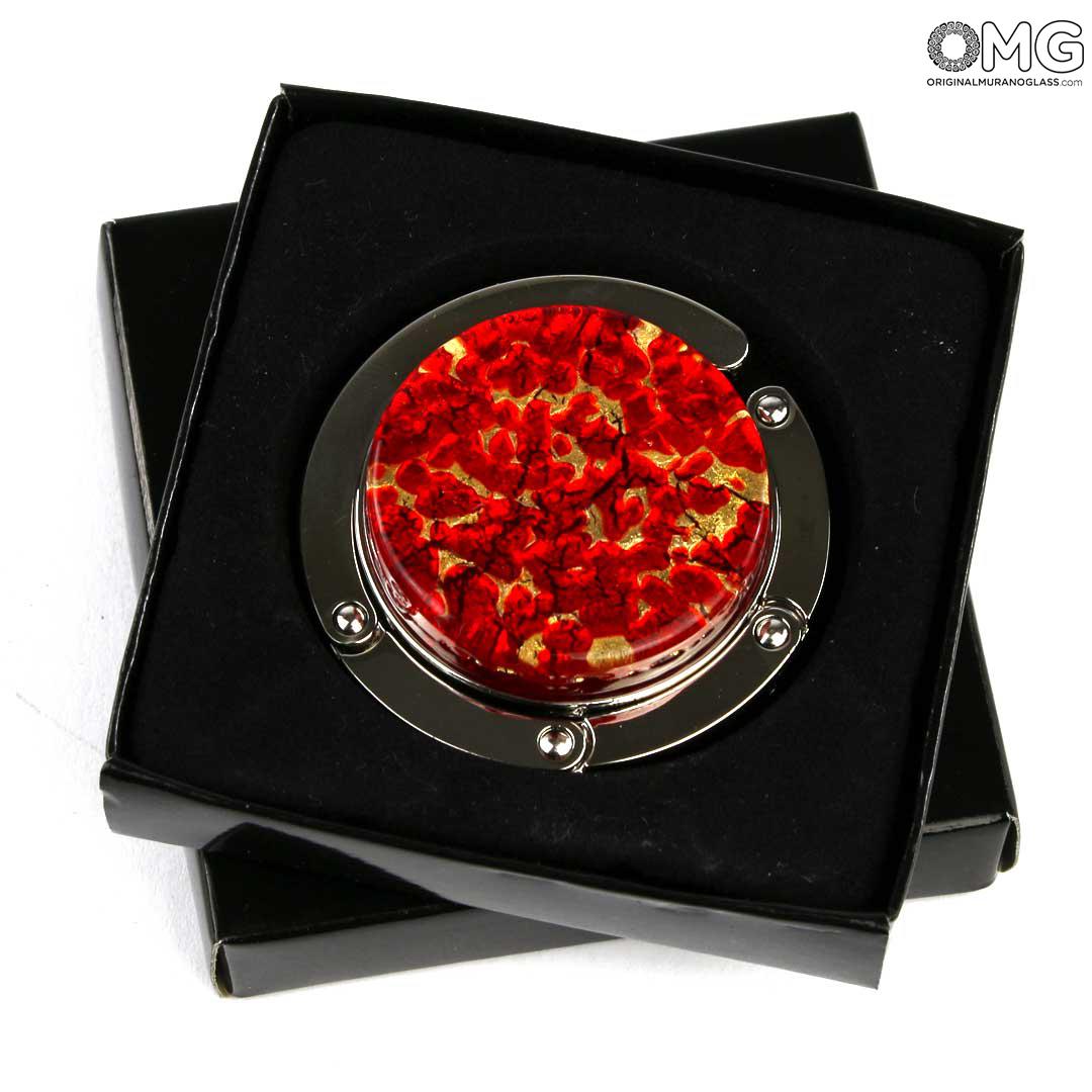 4147 ORIGINALMURANOGLASS Крючок для сумки - муранское стекло OMG 3 см  - Вид №1