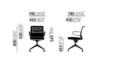 Тканевое вращающееся кресло VITRA AC 5 ARCH-00066476 - Вид №5