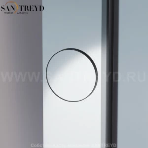 Agape SPAI Круглое увеличительное зеркало с клейкой задней поверхностью в хромированной пластиковой раме. Устанавливается на все гладкие поверхности ASPE035S