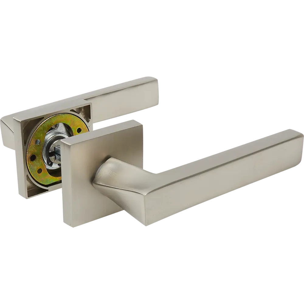 Ручка дверная на розетке Reinz Равенна, цвет матовый никель RENZ STLM-2136369