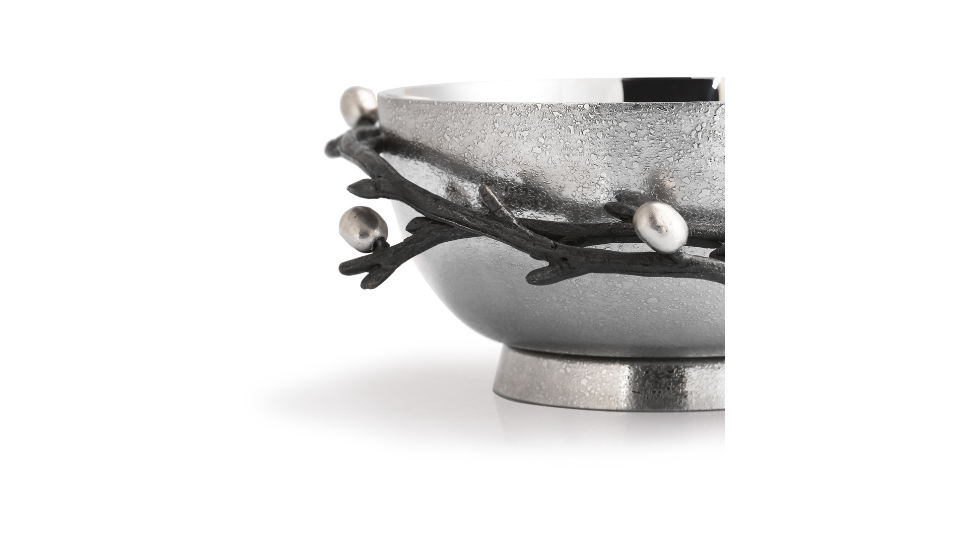 10635859 Michael Aram Чаша для орешков Michael Aram Верба 14см Сталь  - Вид №1