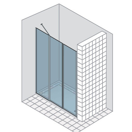 V6PTFL Vertica collection Качающаяся дверь DUKA 45001 - Вид №1