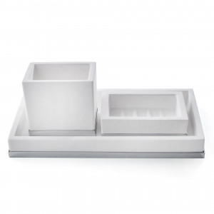 MDW98A 3SC Набор из 3 предметов, мыло, стакан, лоток Moderno