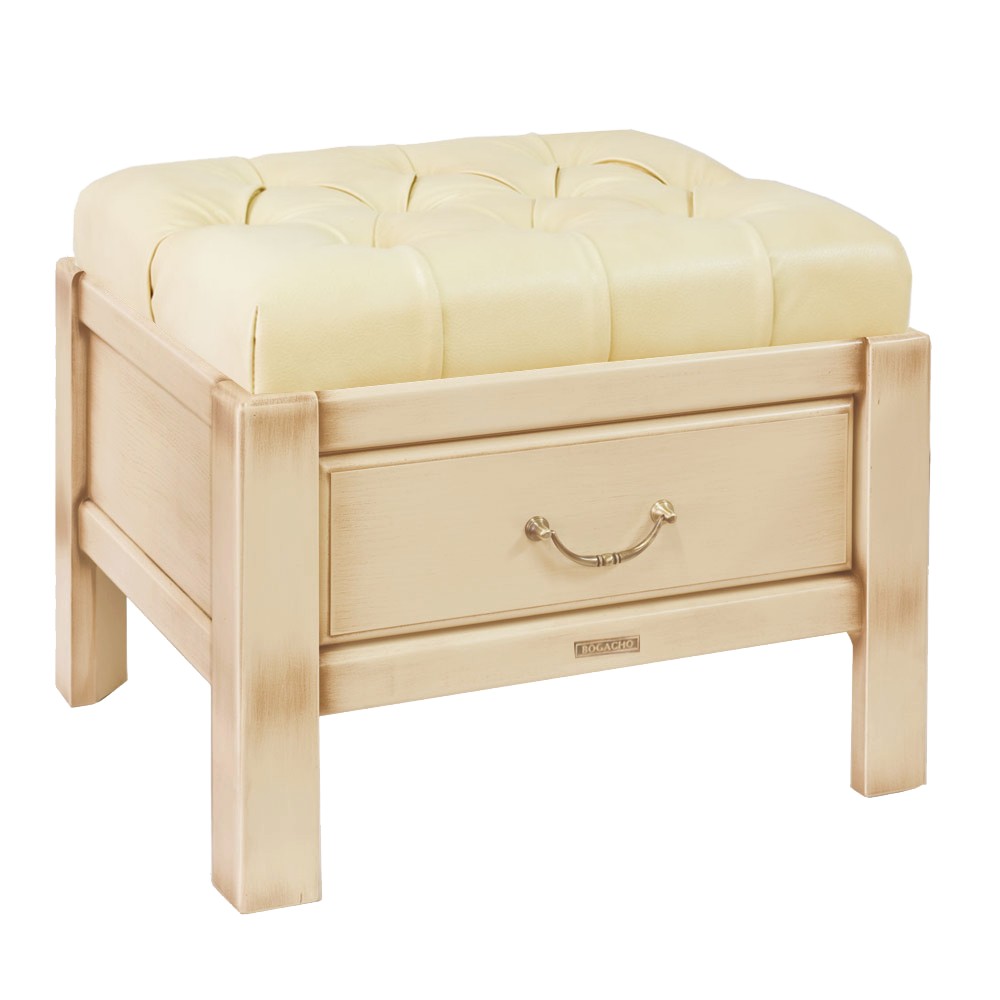 11099 Банкетка Лотос 4 Айвори Беж BOGACHO 4627138157640