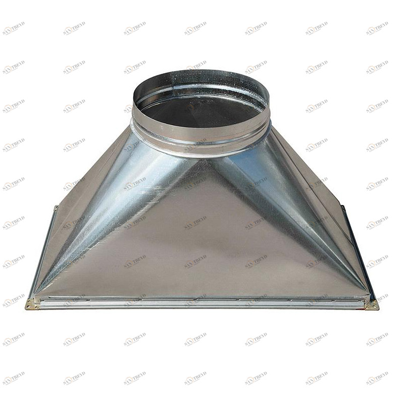 Переход c прямоугольного на круглое сечение (оц. сталь) 400х200-d250 Santreyd sun-id-683814