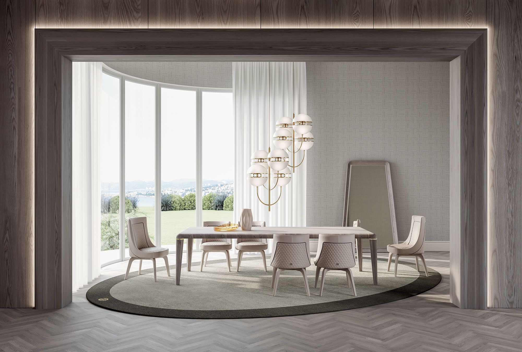 Деревянный обеденный стол Vittoria Frigerio RUBINI ARCH-00048757 - Вид №4