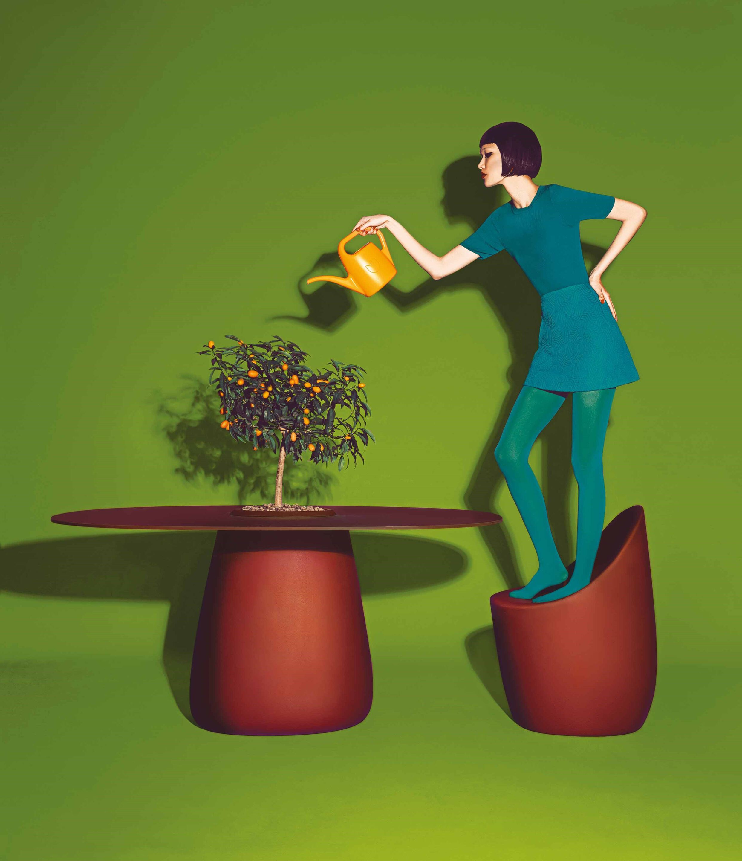 Овальный стол HPL Qeeboo Булыжник ARCH-00069357 - Вид №20