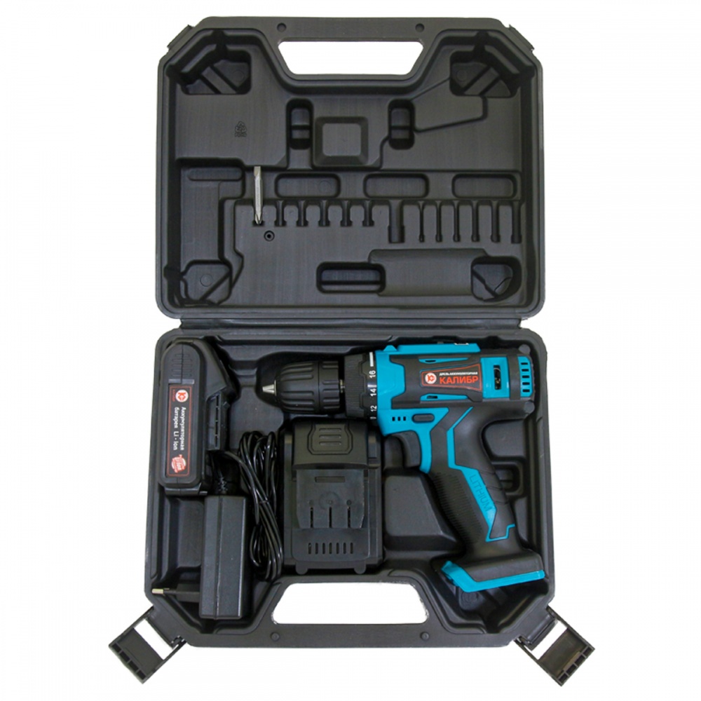 71066 Калибр Аккумуляторная дрель (Li-Ion) ДА-18-2А+ 