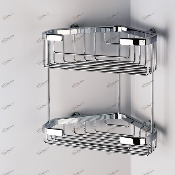 Sonia Полочка-решетка двойная угловая навесная Wire Baskets Хром 060795