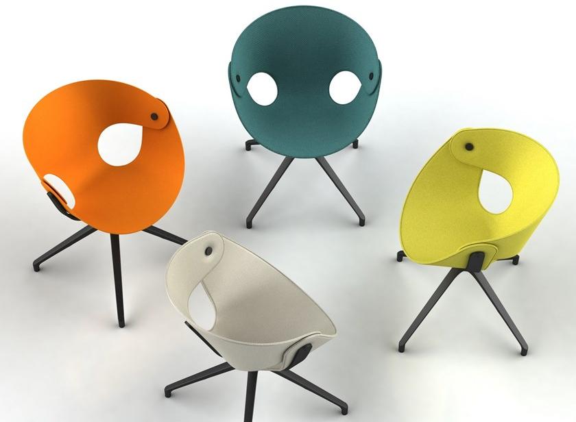 Tonon Стул с подлокотниками из кожи или ткани с паучьими ножками [email protected] 923.81 - Вид №8