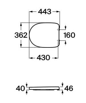 Мягкое пластиковое сиденье для унитаза Roca Devra ARCH-00090941 - Вид №2