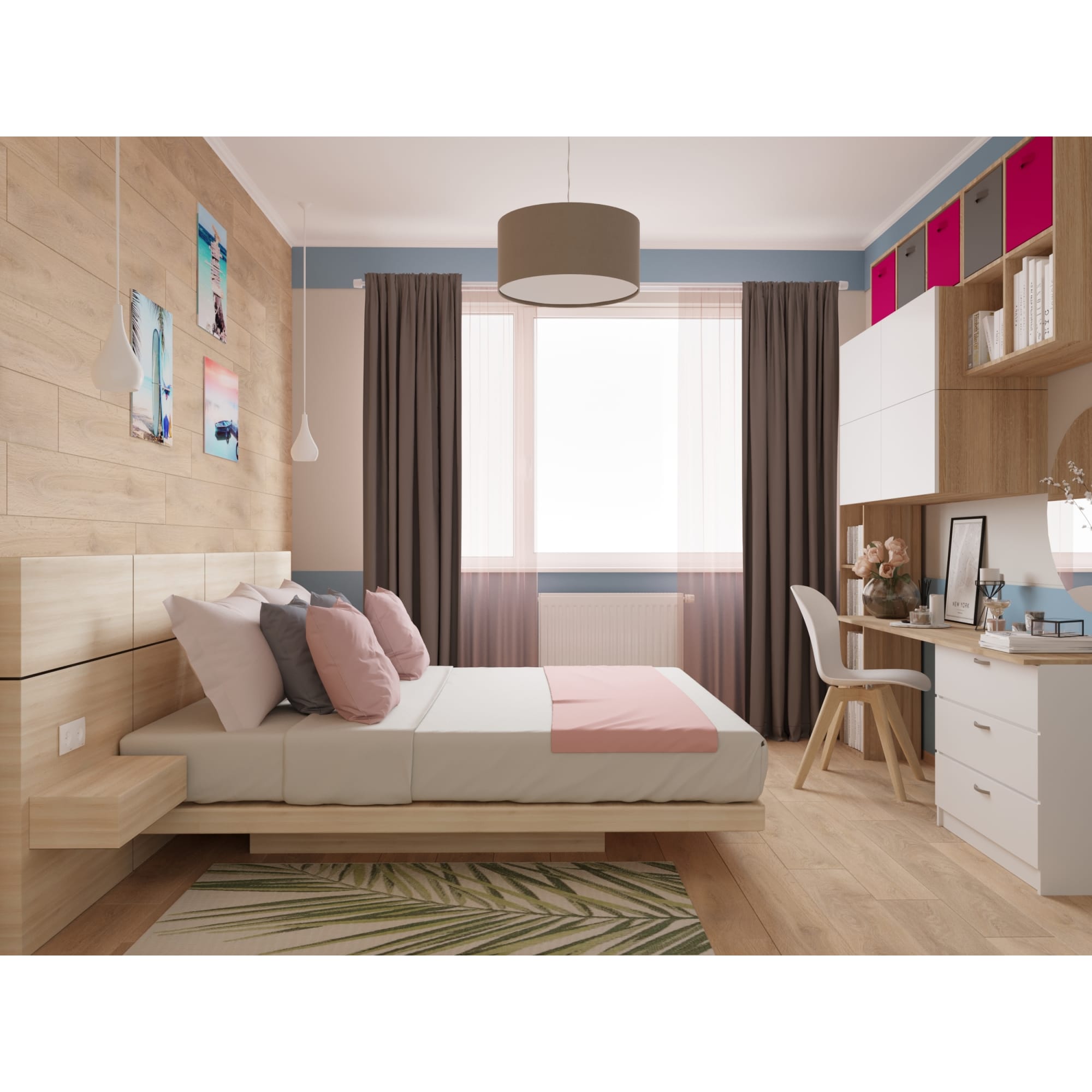 82034310 Комод 3 ящика, 68.5x80x39.4 см, цвет белый Santreyd  - Вид №6