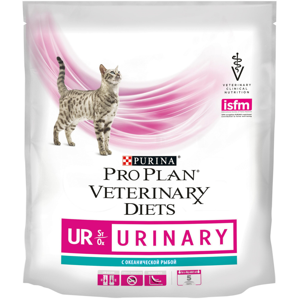 ПР0033154 Корм для кошек Veterinary Diets UR St/Ox при болезни нижних отделов мочевыводящих путей, океаническая рыба сух. 350г Pro Plan  - Вид №7