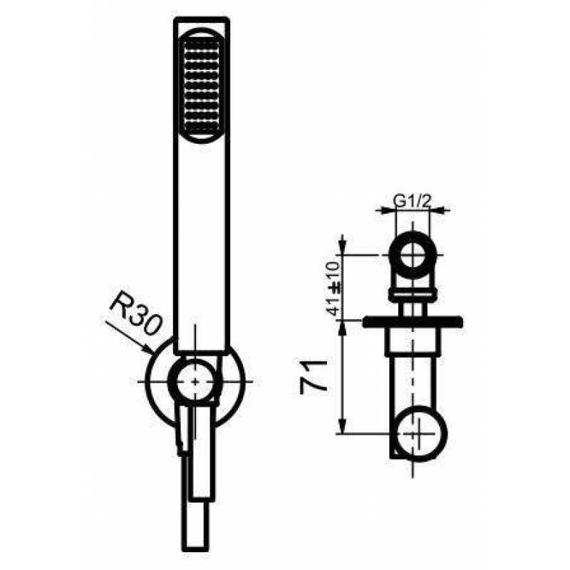 AC0982980 Душевой гарнитур Webert Opera - Вид №1